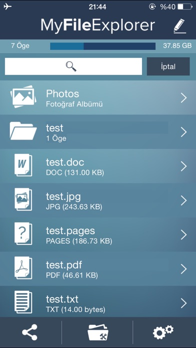 My File Explorer Resimleri