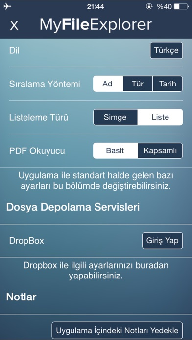 My File Explorer Resimleri
