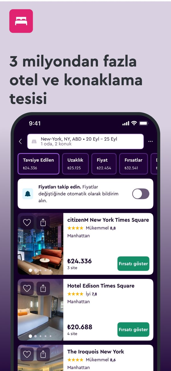 momondo: Uçuşlar, Oteller Resimleri
