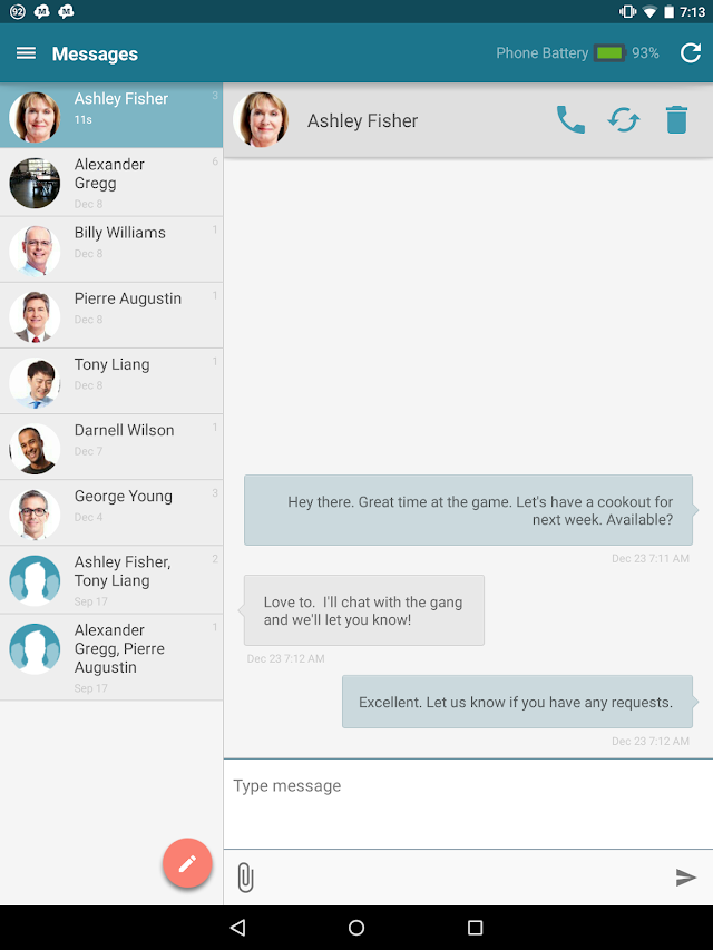 SMS & MMS from Tablet Resimleri