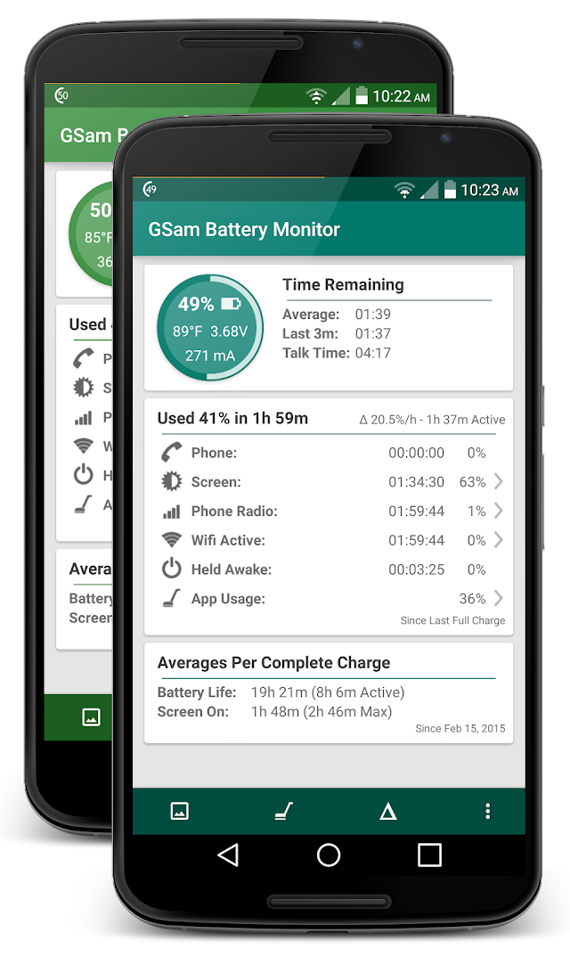 GSam Battery Monitor Resimleri