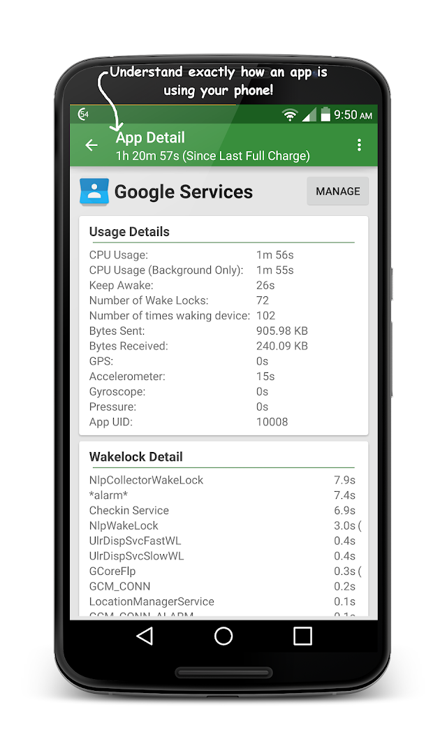GSam Battery Monitor Resimleri