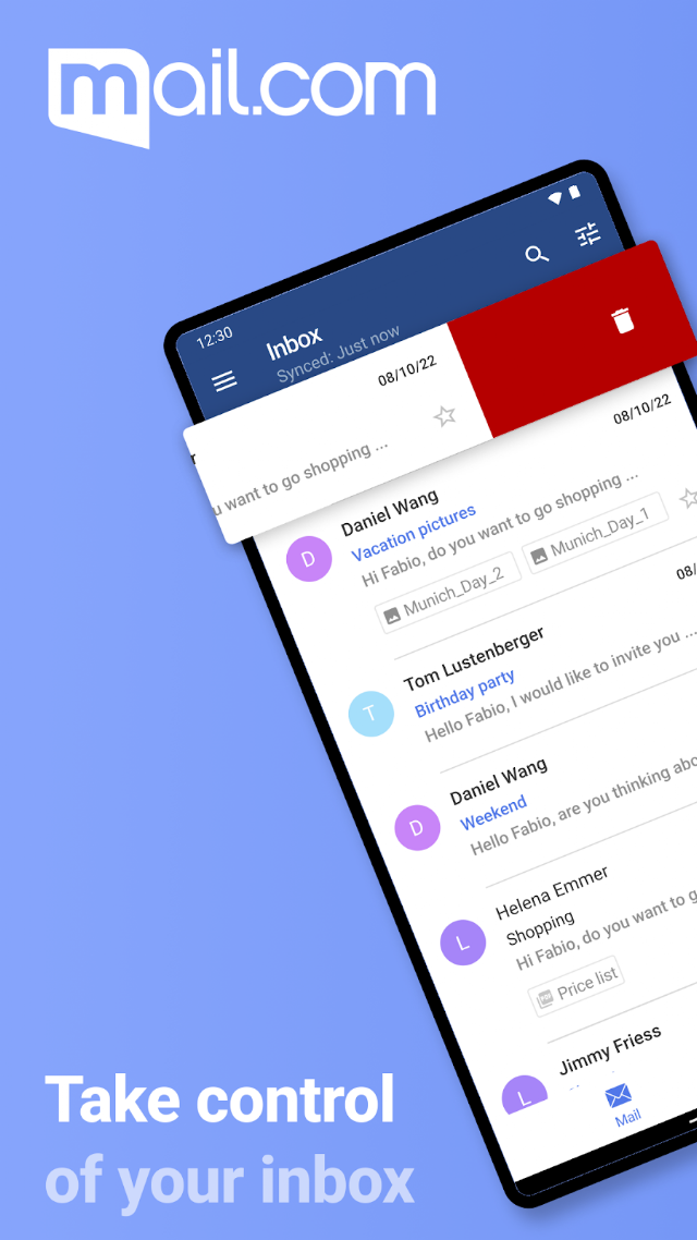 mail.com: Email app & Cloud Resimleri