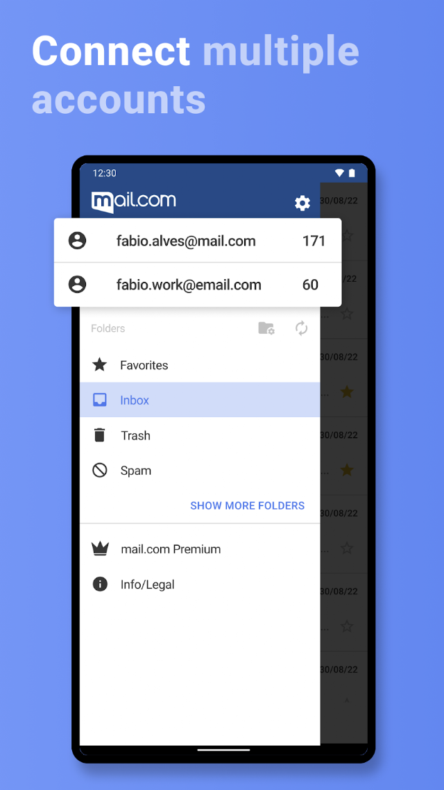 mail.com: Email app & Cloud Resimleri