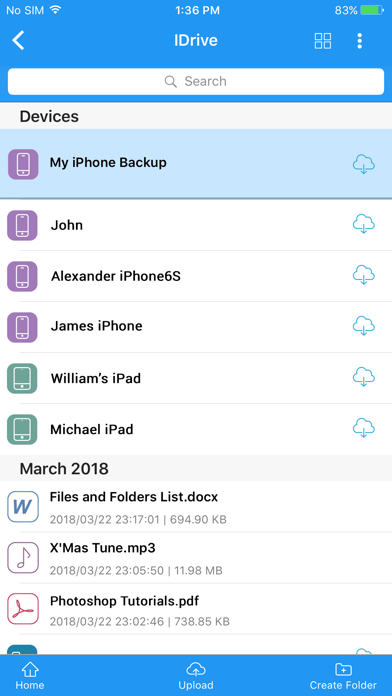 IDrive Online Backup Resimleri