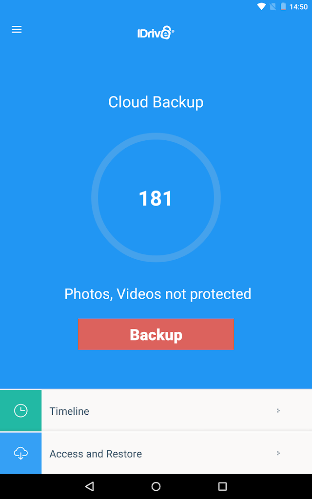 IDrive Online Backup Resimleri