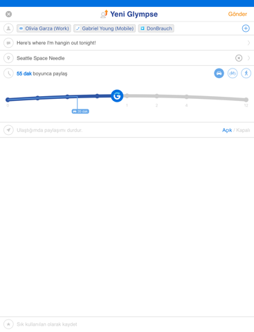 Glympse -Share your location Resimleri