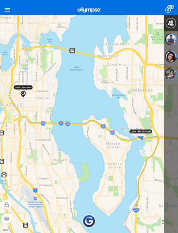 Glympse -Share your location Resimleri