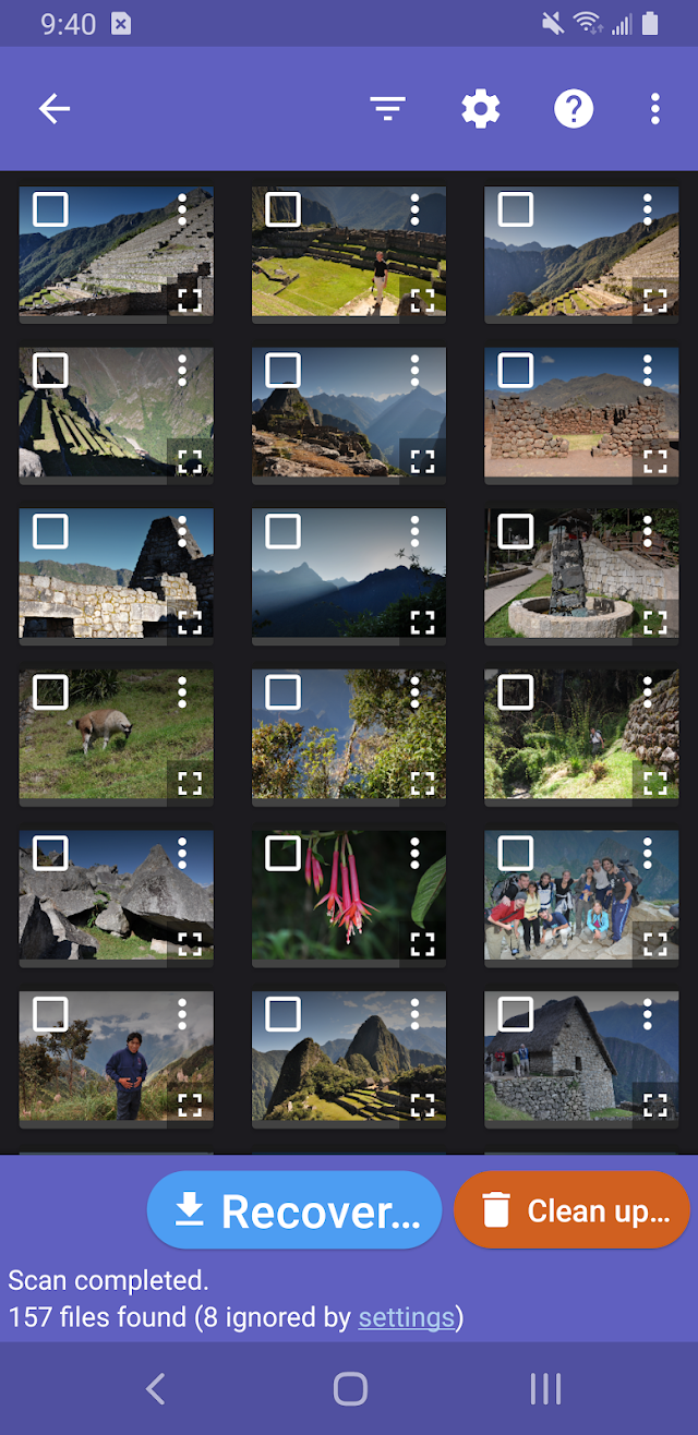 DiskDigger photo/file recovery Resimleri