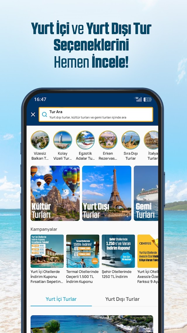 Tatilsepeti: Otel, Tur & Uçak Resimleri