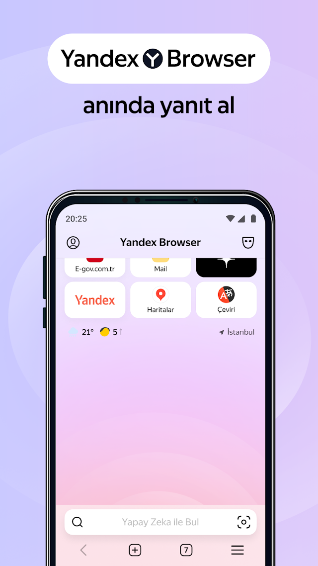 Yandex Browser: H�zl� Taray�c� Resimleri