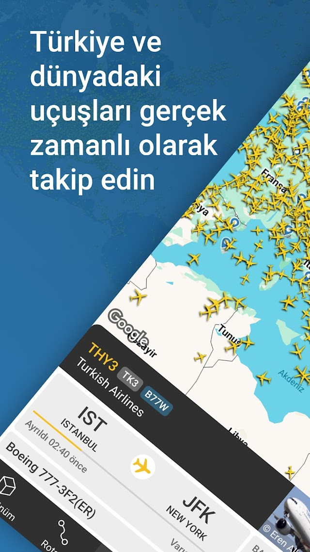 Flightradar24 Uçuş Takipçisi Resimleri