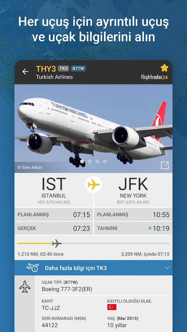Flightradar24 Uçuş Takipçisi Resimleri