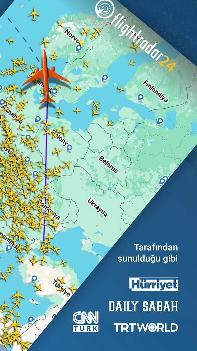 Flightradar24 Uçuş Takipçisi Resimleri