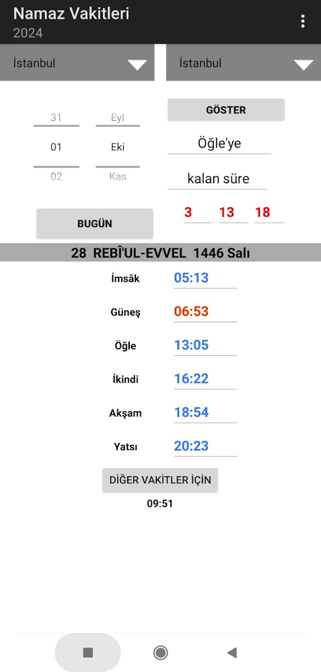 Namaz Vakitleri Resimleri