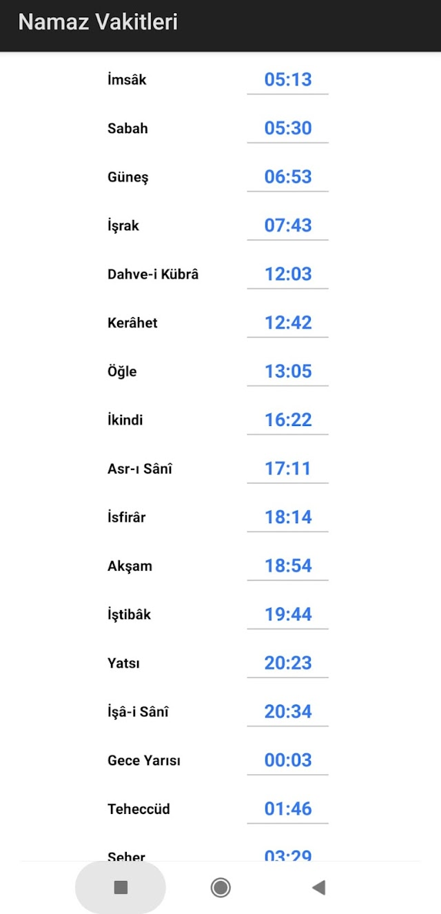 Namaz Vakitleri Resimleri