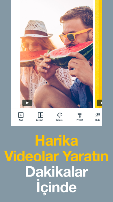 IOS Video Düzenleyicisi ve Film Oluşturucusu Resimleri