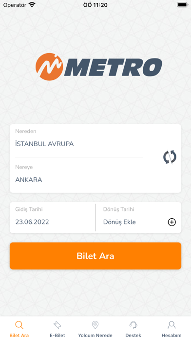 Metro Turizm–Otobüs Bileti Al Resimleri