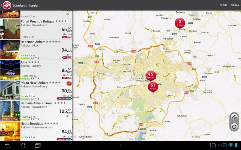 Otel arama HRS İndir (Android) - Gezginler Mobil