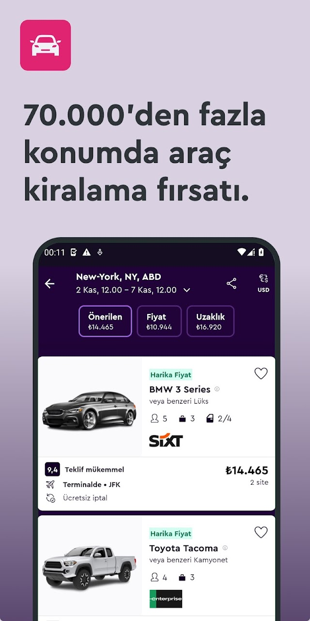 momondo: Uçuşlar, Oteller Resimleri