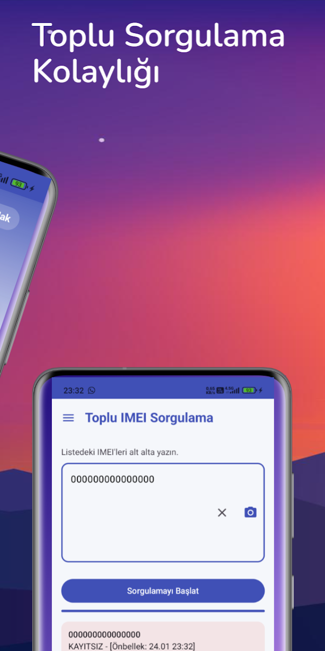 IMEI Sorgulama Resimleri