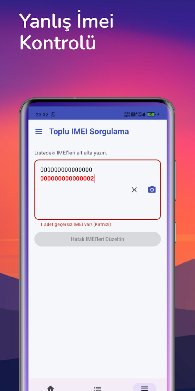 IMEI Sorgulama Resimleri