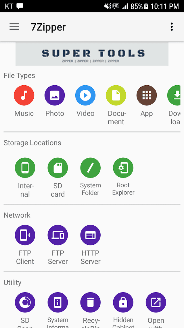 7Zipper - File Explorer (zip, Resimleri