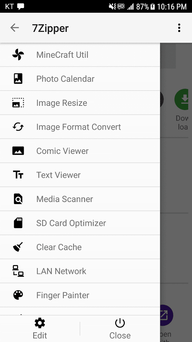 7Zipper - File Explorer (zip, Resimleri