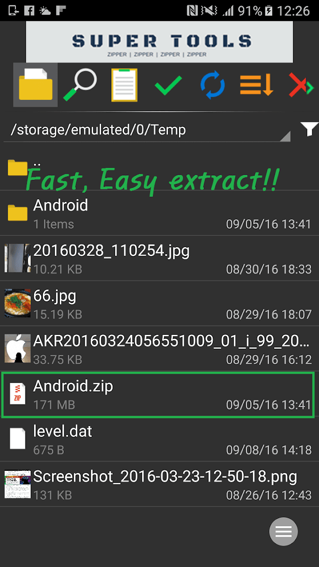 7Zipper - File Explorer (zip, Resimleri