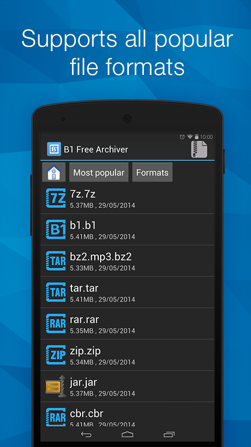B1 Archiver zip rar unzip Resimleri