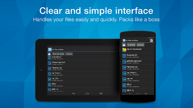 B1 Archiver zip rar unzip Resimleri