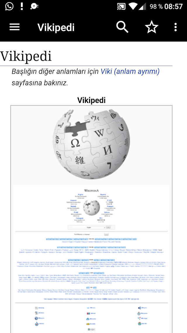 Kiwix - offline Vikipedi Resimleri