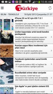 Turkiye Gazetesi Mobil Resimleri