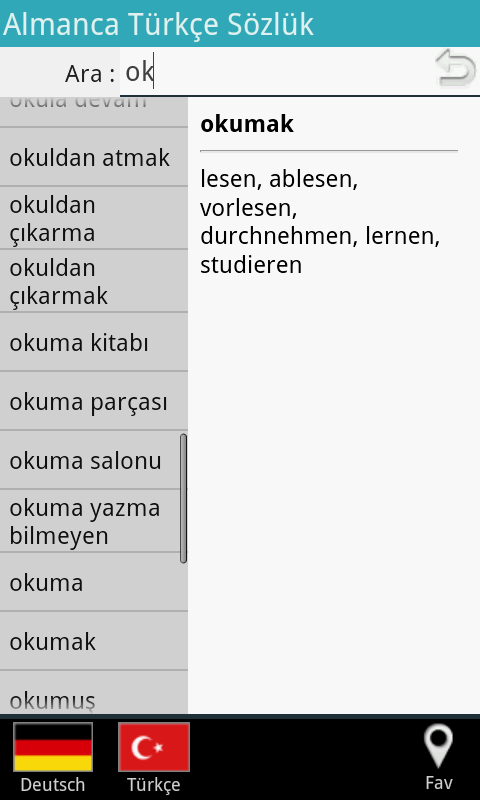 Almanca Türkçe Sözlük Resimleri