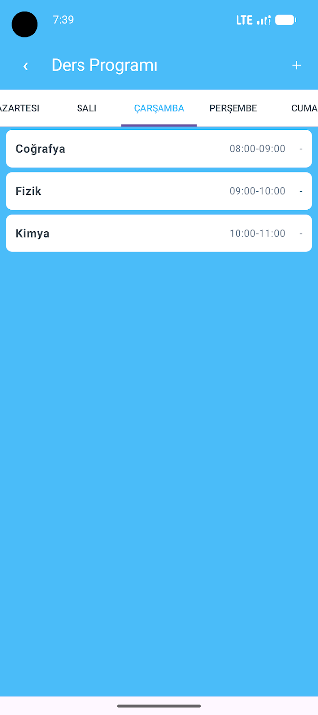 Planlı Öğrenci: Ders Programı Resimleri