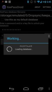 KeePassDroid Resimleri