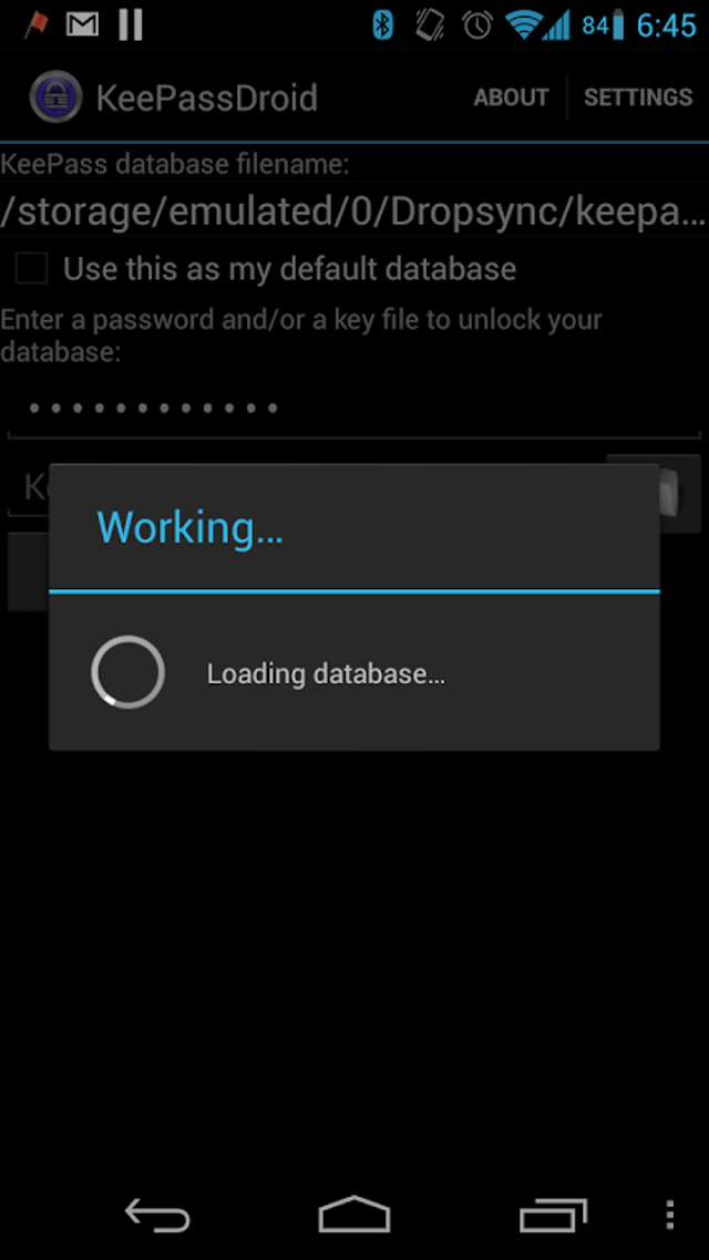 KeePassDroid Resimleri
