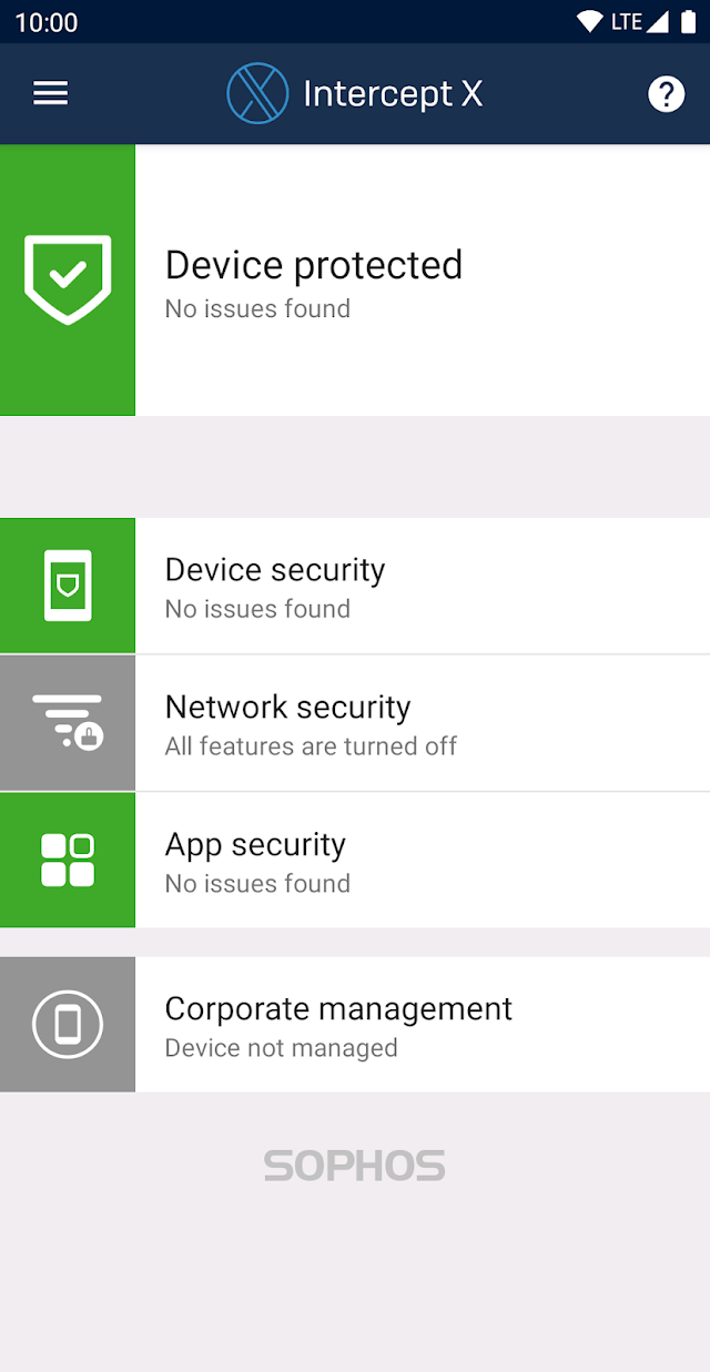 Sophos Intercept X for Mobile Resimleri