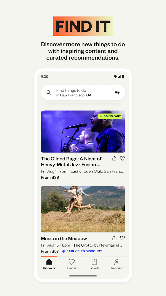 Eventbrite App Resimleri