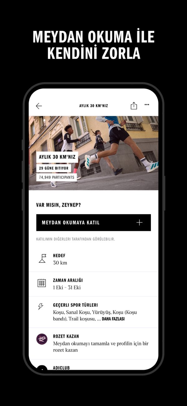 adidas Running App Runtastic Resimleri