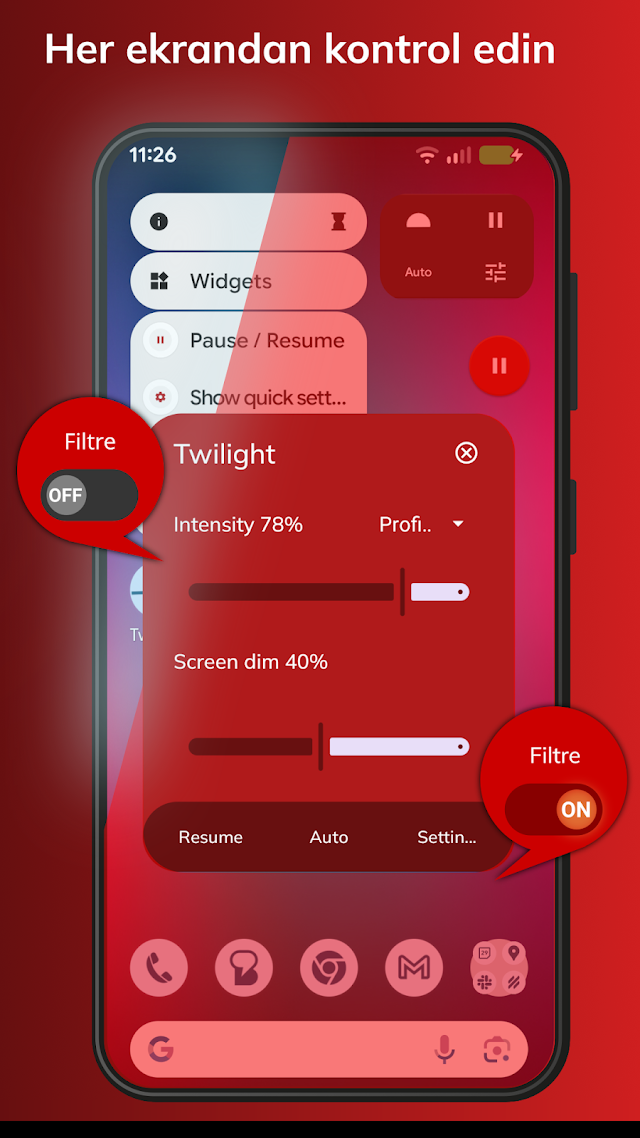 Twilight: Mavi ışık filtresi Resimleri