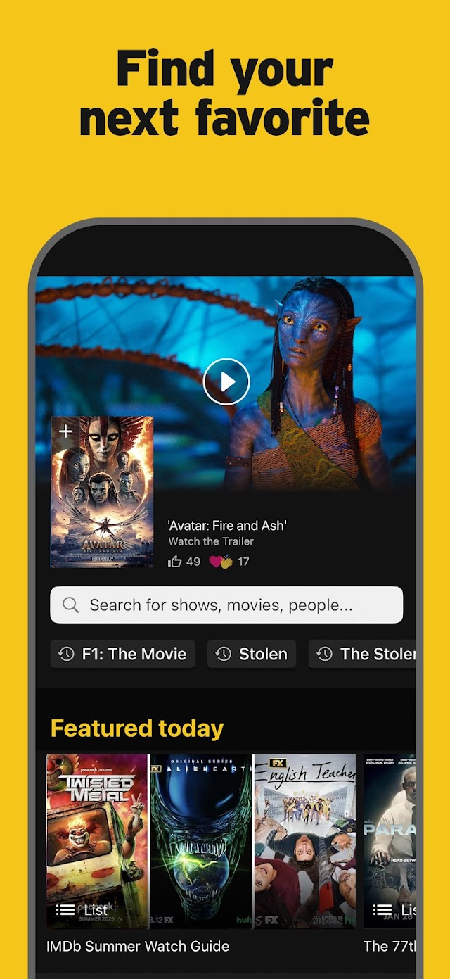 IMDb: Movies & TV Shows Resimleri