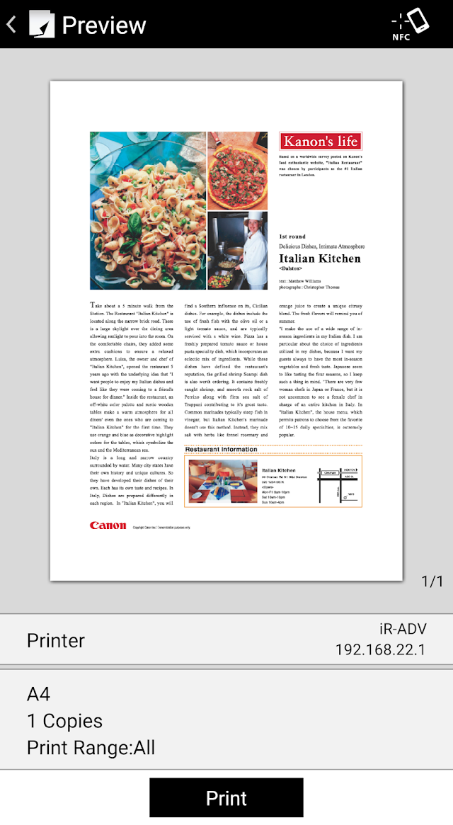 Canon PRINT Business Resimleri