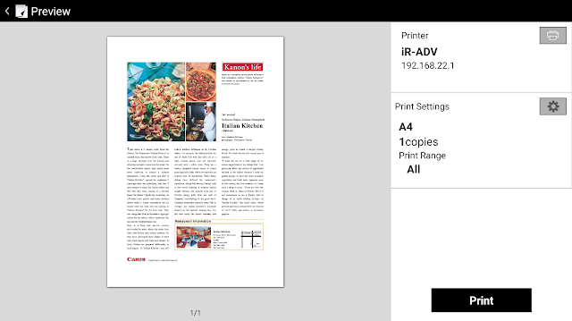 Canon PRINT Business Resimleri