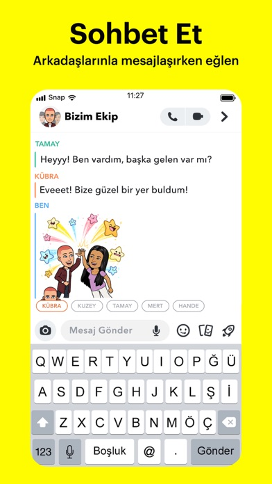 Snapchat: Arkada�larla sohbet Resimleri