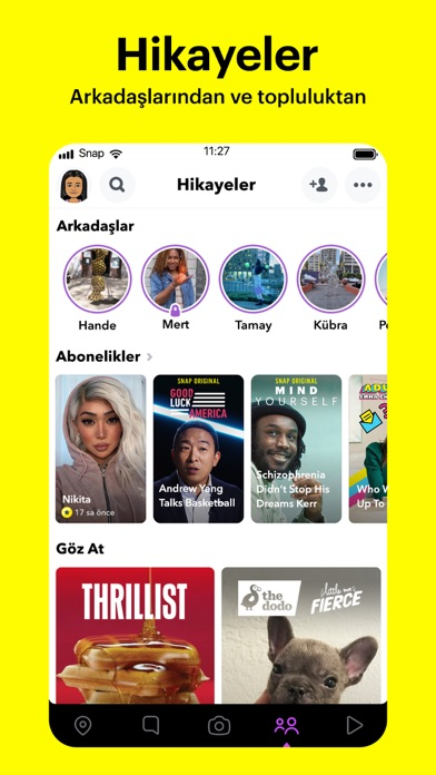 Snapchat: Arkada�larla sohbet Resimleri