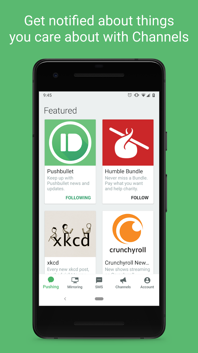 Pushbullet: SMS on PC and more Resimleri