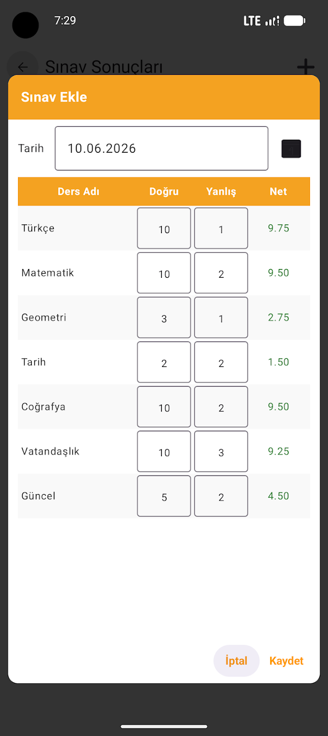 Deneme S�nav� Takip Resimleri