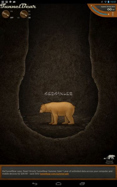tunnelbear for android