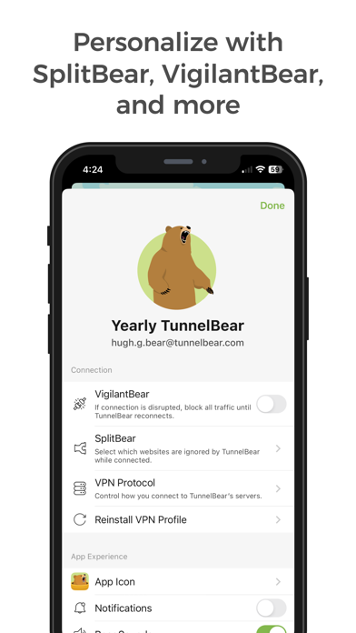 TunnelBear: Secure VPN & Wifi Resimleri